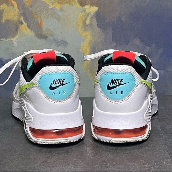 Nike Air Max Excee Women's White/Volt-Black- Crimson Sneakers Size 9 - Picture 4 of 16